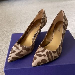 Nine West leopard print heels sz 7.5